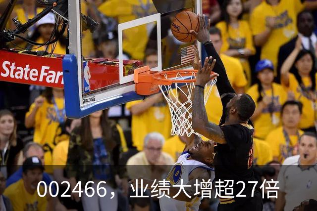 002466，业绩大增超27倍
